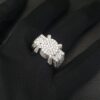 Charming Men Ring Made in 10 / 14 KT Gold, Studded with Moissanite Stone With Royal and Lavish Look For Birthday / Anniversary Gift