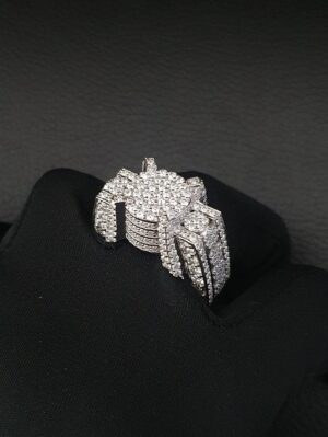 Charming Men Ring Made in 10 / 14 KT Gold, Studded with Moissanite Stone With Royal and Lavish Look For Birthday / Anniversary Gift