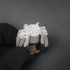 Charming Men Ring Made in 10 / 14 KT Gold, Studded with Moissanite Stone With Royal and Lavish Look For Birthday / Anniversary Gift