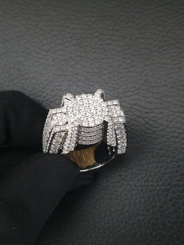 Charming Men Ring Made in 10 / 14 KT Gold, Studded with Moissanite Stone With Royal and Lavish Look For Birthday / Anniversary Gift