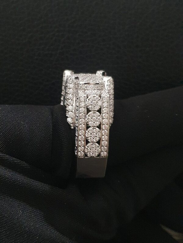 Charming Men Ring Made in 10 / 14 KT Gold, Studded with Moissanite Stone With Royal and Lavish Look For Birthday / Anniversary Gift