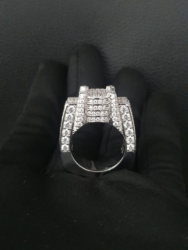 Charming Men Ring Made in 10 / 14 KT Gold, Studded with Moissanite Stone With Royal and Lavish Look For Birthday / Anniversary Gift