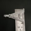Iced Out Any Alphabet Letter Pendant In Any Size Made in 925 Sterling Silver Embellished with Shinny Moissanite Diamonds For Birthday Gift