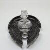 Iced Out Skull Pendant Made In 925 Sterling Silver Embellished With Shinny Moissanite Diamonds For Birthday , Halloween or Themed Parties