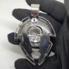 Iced Out Skull Pendant Made In 925 Sterling Silver Embellished With Shinny Moissanite Diamonds For Birthday , Halloween or Themed Parties