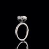 Oval Shape Solitaire Women's Ring Made in 18KT /14KT /10KT Gold Embellished With Shinny Moissanite Diamond For Birthday And Anniversary Gift