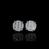Iced Out Round Shape Earring Made in 18 / 14 / 10 KT Gold Embellished with Shinny Moissanite Diamonds For The Birthday And Anniversary Gift