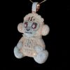 Iced Out Teddy Pendant Made In 925Sterling Silver Embellished with Shinny Moissanite Diamond For Birthday,Special Gift Of Love And Affection
