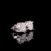 Iced Out Round Diamonds Earring Made in 925 Sterling Silver Embellished With Shinny Moissanite Diamonds For Birthday And Anniversary Gift