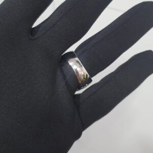 Iced Out Dollar Style Ring Made in 925 Sterling Silver Embellished With Shinny Moissanite Diamonds For Birthday And Memorial And Unisex Gift