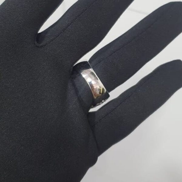 Iced Out Dollar Style Ring Made in 925 Sterling Silver Embellished With Shinny Moissanite Diamonds For Birthday And Memorial And Unisex Gift