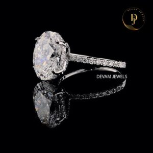 Oval Cut Lab Grown Diamond Ring,1 CT - 3 CT Solitaire ring ,Christmas Gifts, wedding Ring, Anniversary Gifts, Gifts For Her.