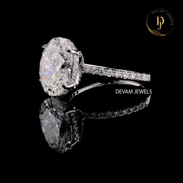 Oval Cut Lab Grown Diamond Ring,1 CT - 3 CT Solitaire ring ,Christmas Gifts, wedding Ring, Anniversary Gifts, Gifts For Her.
