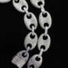 Iced Out Luxury Men's Chain Made In 925 Sterling Silver Studded With Shinny Moissanite Diamond For The Anniversary And Birthday Gift To Him