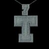Iced Out Any Initial Letter Pendant Made in 14 / 10 KT Gold Studded With Shinny Moissanite Diamond For Birthday And Memorial Gift