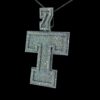 Iced Out Any Initial Letter Pendant Made in 14 / 10 KT Gold Studded With Shinny Moissanite Diamond For Birthday And Memorial Gift