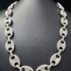 Iced Out Luxury Men's Chain Made In 925 Sterling Silver Studded With Shinny Moissanite Diamond For The Anniversary And Birthday Gift To Him