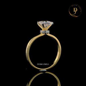 Princess Cut Solitaire Lab Grown Diamond Ring, 0.50 - 3.00 CT, Engagement Jewelry, wedding Ring, Anniversary Gifts, Gifts For Her.
