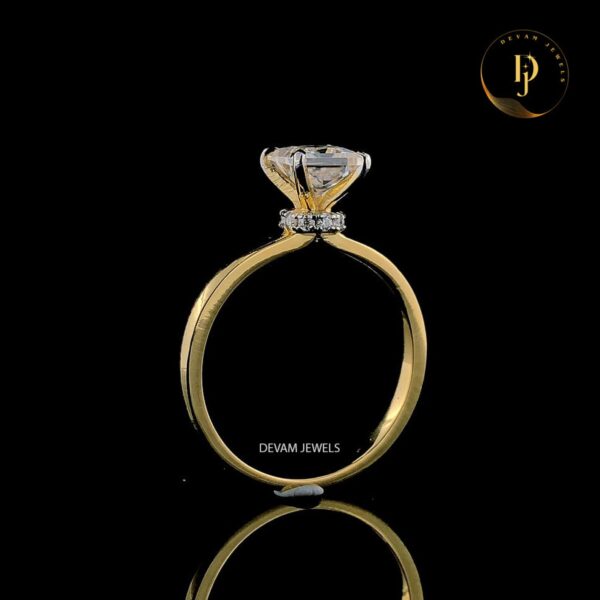 Princess Cut Solitaire Lab Grown Diamond Ring, 0.50 - 3.00 CT, Engagement Jewelry, wedding Ring, Anniversary Gifts, Gifts For Her.