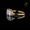 Half Eternity Band with Oval Cut - 0.10 CT - 0.25 CT, Handcrafted Anniversary Gift, Wedding Ring