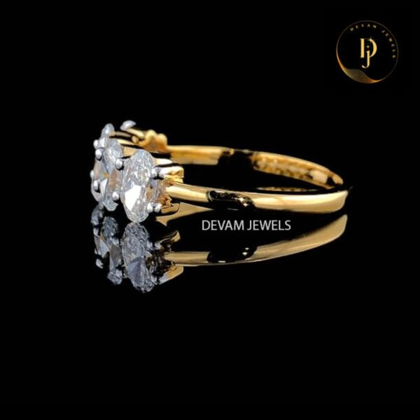 Half Eternity Band with Oval Cut - 0.10 CT - 0.25 CT, Handcrafted Anniversary Gift, Wedding Ring