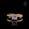 Princess Cut Solitaire Lab Grown Diamond Ring, 0.50 - 3.00 CT, Engagement Jewelry, wedding Ring, Anniversary Gifts, Gifts For Her.