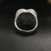 Iced Out Heart Ring Made in 925 Sterling Silver/10k Gold/14k Gold Studded with VVS Colorless Moissanite Stone, Hip hop Ring, Valentine Gift