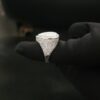 Iced Out Heart Ring Made in 925 Sterling Silver/10k Gold/14k Gold Studded with VVS Colorless Moissanite Stone, Hip hop Ring, Valentine Gift