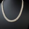 Iced Out 8 mm Miami Cuban Link Chain Made In 925 Sterling Silver Embellished With Shinny Moissanite Diamonds Available In Different Inches