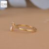 Pear Cut Solitaire Women's Ring Made in 18kt Gold Studded With VVS Lab Grown Diamond, Custom Engagement Wedding Ring, Certified Ring, Gift