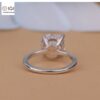 3 Ct Round Cut Solitaire Women's Ring With Invisible Halo in 18kt Gold Studded With VVS Lab Grown Diamond, Engagement Wedding Ring, Gift