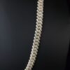 Iced Out 8 mm Miami Cuban Link Chain Made In 925 Sterling Silver Embellished With Shinny Moissanite Diamonds Available In Different Inches