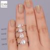 Radiant Cut Solitaire Women's Ring in 18kt Gold Studded With VVS Lab Grown Diamond, Custom Engagement Wedding Ring, Certified Ring, Gift