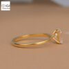 Radiant Cut Solitaire Women's Ring in 18kt Gold Studded With VVS Lab Grown Diamond, Custom Engagement Wedding Ring, Certified Ring, Gift