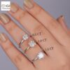 Cushion Cut Solitaire Women's Ring in 18kt Gold Studded With VVS Lab Grown Diamond, Custom Engagement Wedding Ring, Certified Ring, Gift