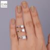 Cushion Cut Solitaire Women's Ring in 18kt Gold Studded With VVS Lab Grown Diamond, Custom Engagement Wedding Ring, Certified Ring, Gift