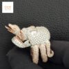3D Skull Face Snake Ring Made in 925 Sterling Silver Studded with VVS Colorless Moissanite Stone, Unisex Ring, Hip Hop Ring, Unique Style