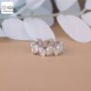 Eternity Band Ring with Pear Cut VVS Quality Certified Lab Diamonds in 18kt Gold, Engagement Ring, Custom Ring, Certified Jewelry, Gift