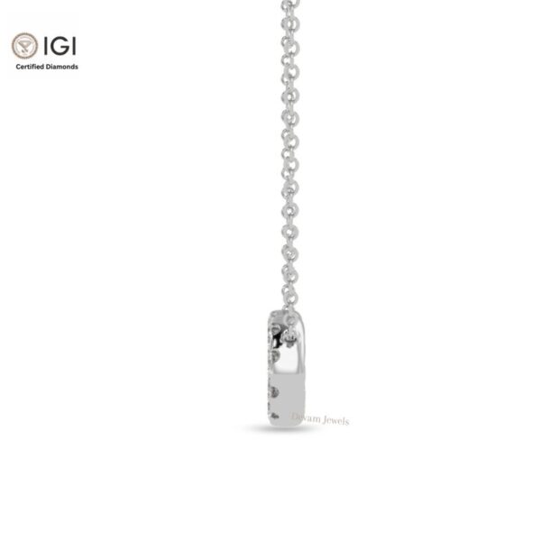 Infinity Loop Symbol Delicate Pendant For Women's in 18KT Gold Studded With VVS Lab Grown Certified Diamond With Chain, Custom Pendant, Gift