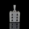 Luxury Iced-Out Dice Pendant – Black & White Diamond Hip-Hop Jewelry Made In 10 KT Embellished With Moissanite Diamond For The Birthday Gift