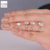 Oval Cut Solitaire Women's Ring in 18kt Gold Studded With VVS Lab Grown Diamond, Custom Engagement Wedding Ring, Certified Ring, Custom Gift