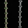 Flower Style Infinity Link Bracelet Made In 14 / 10 KT Gold Embellished With Shinny Moissanite Diamond For Anniversary Gift To A Special One