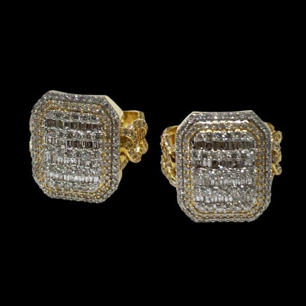 HipHop Style Fully Iced Out Ring Made In 925 Sterling Silver Embellished With Shinny VVS Moissanite Diamonds For Anniversary Gift