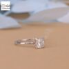 Princess Cut Solitaire Women's Ring in 18kt Gold Studded With VVS Lab Grown Diamond, Custom Engagement Wedding Ring, Certified Ring, Gift
