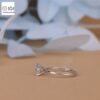 Princess Cut Solitaire Women's Ring in 18kt Gold Studded With VVS Lab Grown Diamond, Custom Engagement Wedding Ring, Certified Ring, Gift
