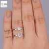 Princess Cut Solitaire Women's Ring in 18kt Gold Studded With VVS Lab Grown Diamond, Custom Engagement Wedding Ring, Certified Ring, Gift