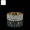 Luminous Charm Pear Diamond Ring Made In 18 / 14 / 10KT Gold Embellished With Shinny Moissanite Diamond For The Wedding And Anniversary Gift