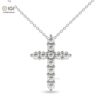 Jesus Cross Unisex Pendant Made in 18KT Gold Studded With VVS Lab Grown Certified Diamond, Christmas Gift, Religious Pendant, Custom Pendant