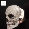 Iced Out Skull Ring Made in 925 Sterling Silver Studded with VVS Colorless Moissanite Stone Unique Ring Hip hop Ring Ghost Style