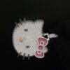 Adorable Iced Out Kitty Pendants Made In 925 Sterling Silver Embellished With Shinny Moissanite Diamonds For The Gift To Cat Lovers